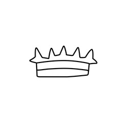 Crown doodle icon