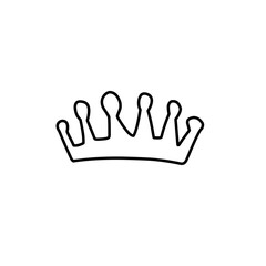 Crown doodle icon