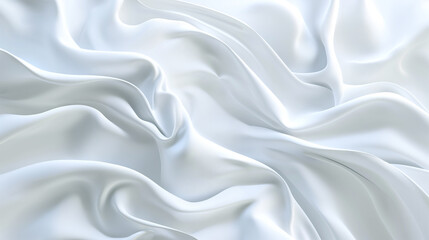 Fototapeta premium White fabric with numerous folds