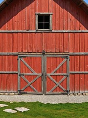 Rustic Red Barn Doors.