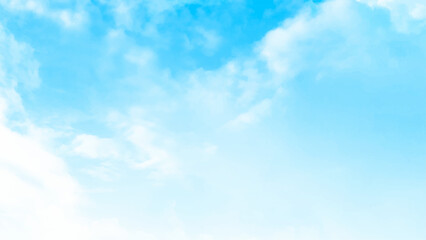 Blue sky and clouds abstract background with copy space. Background with clouds on blue sky. Vector background