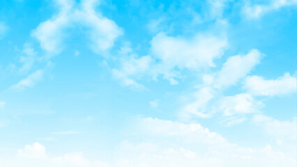 Background with clouds on blue sky. Blue sky and clouds abstract background with copy space. Vector background