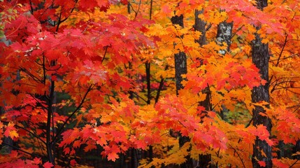 Nature's beauty is evident in the changing colors of autumn leaves, transforming forests into vibrant tapestries of red, orange, and gold.