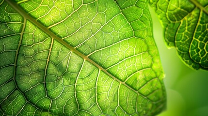 Nature's intricacy is displayed in the delicate veins of a leaf, each one a conduit for life-sustaining nutrients.