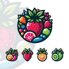 collection of fruit with full colors