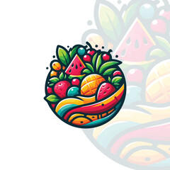 collection of fruit with full colors