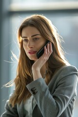 Fototapeta premium Businesswoman Talking on the Phone