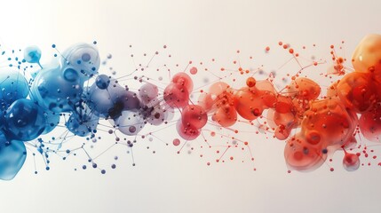 Infinite array of 3D spheres Connect with lines to create a network. similar to the molecular structure of solids