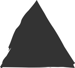 Set of grunge triangle shape