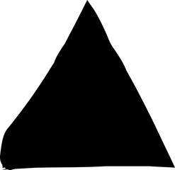 Set of grunge triangle shape