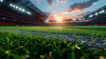 Immaculate green grass, this soccer field provides a stunning