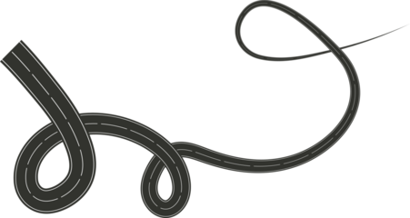 Street turn and curve long way, road, race, highways, asphalt