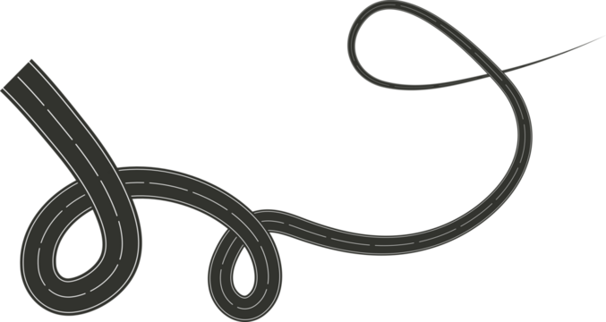 Street turn and curve long way, road, race, highways, asphalt