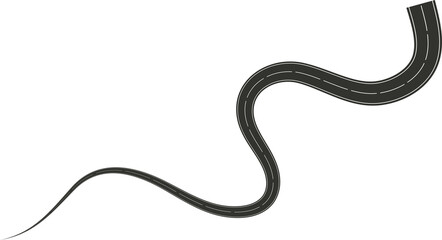 Street turn and curve long way, road, race, highways, asphalt