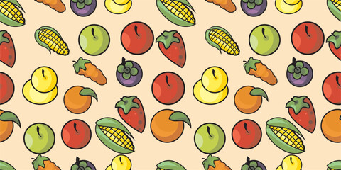fruit. Seamless Pattern