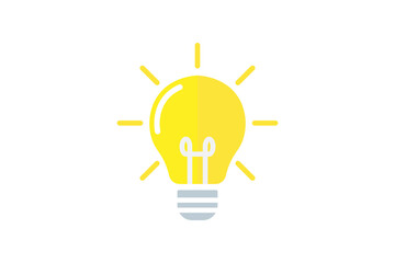 lamp vector in flat design