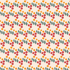 Floral seamless pattern with cotton blossom flowers, endless texture, ink sketch art.
 Vector illustration for wedding invitations, wallpaper, textile, wrapping paper, leaves and plants