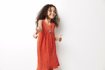Background portrait person girls young cute kid dress beauty female little childhood children