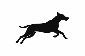 black and white dog silhouette, dog vector illustration, dogs silhouette, animal silhouette isolated vector Illustration, png, dog icon