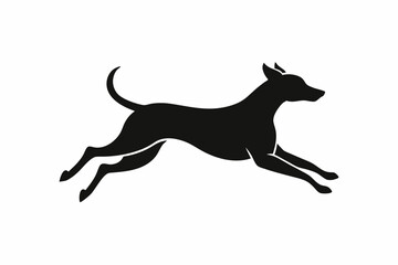 black and white dog silhouette, dog vector illustration, dogs silhouette, animal silhouette isolated vector Illustration, png, dog icon