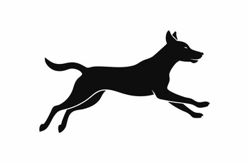 black and white dog silhouette, dog vector illustration, dogs silhouette, animal silhouette isolated vector Illustration, png, dog icon