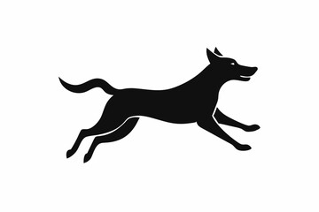 black and white dog silhouette, dog vector illustration, dogs silhouette, animal silhouette isolated vector Illustration, png, dog icon