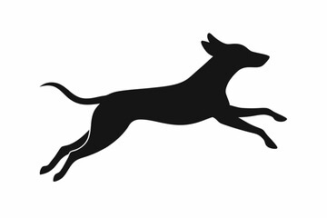 black and white dog silhouette, dog vector illustration, dogs silhouette, animal silhouette isolated vector Illustration, png, dog icon