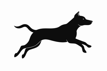 black and white dog silhouette, dog vector illustration, dogs silhouette, animal silhouette isolated vector Illustration, png, dog icon
