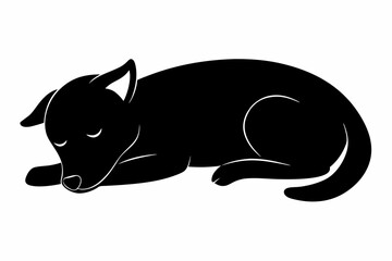 black and white dog silhouette, dog vector illustration, dogs silhouette, animal silhouette isolated vector Illustration, png, dog icon