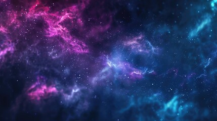 Fototapeta premium Cosmic Nebula with Twinkling Stars