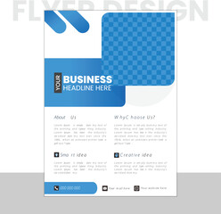 Modern and Corporate creative colorful business flyer template design set, abstract business flyer.