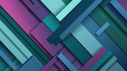 Fototapeta premium Abstract Geometric Pattern with Teal and Purple Hues