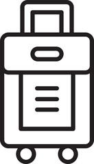 Fototapeta premium Luggage Line Icon