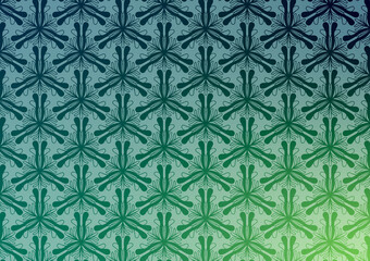 Abstract green pattern flower wallpaper background