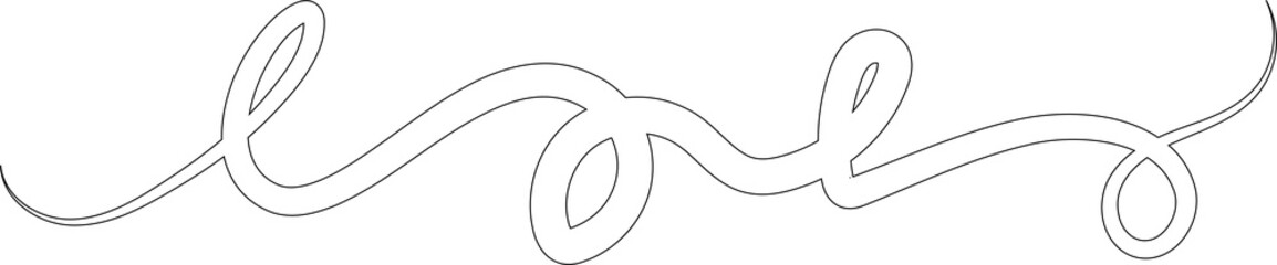 Spiral line hand drawn. Element design