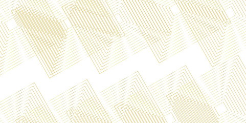 Abstract hipster lines image. Square line in triangle shape. Vector Design. Vector illustration, gold pattern of lines. Elegant white and grey Background. Use for  banner, poster, wallpaper...