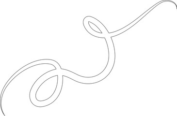 Spiral line hand drawn. Element design