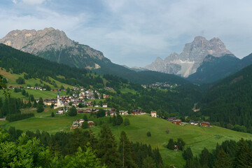 Alpine village in Europe