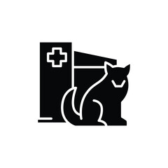 pet clinic solid icon vector design good for web or mobile app