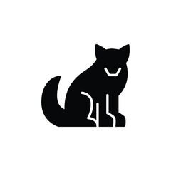 dog solid icon vector design good for web or mobile app