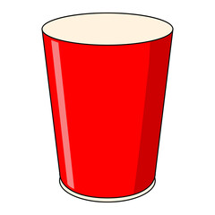 plastic glass vector illustration