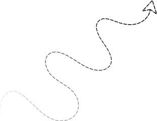 Arrow directions with dashed lines