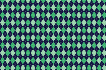 seamless diamond argyle striking pattern with 
dark blue background