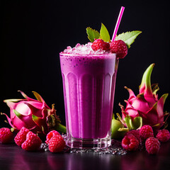 strawberry cocktail with mint