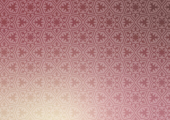 Pink flower leaf pattern modern line wallpaper background