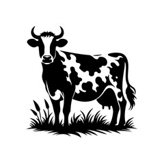 cow vector style illustration 2024 