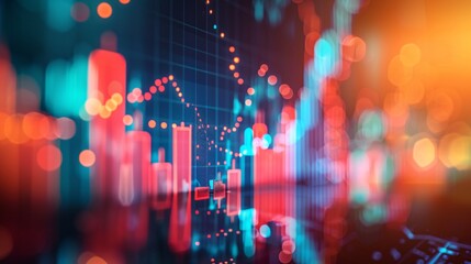 a close up of a graph