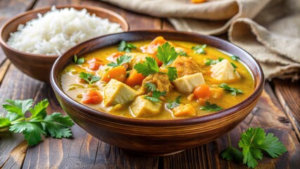 A Delicious And Healthy Vegetable Curry With Rice, Perfect For A Quick And Easy Weeknight Meal.