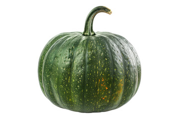 Green pumpkin isolated on transparent background