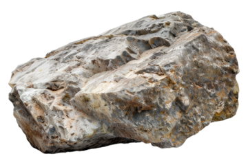 Heavy rocks isolated on transparent background